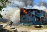 В Приобье произошёл пожар в жилом двухэтажном доме