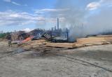 Пилорама сгорела на ул. Лазарева в Нягани