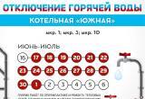 График отключения горячей воды в жилфонде Нягани
