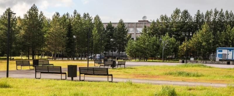 В Нягани продолжается строительство парка «Западный»