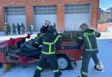 В 4 пожарно-спасательном отряде прошли соревнования по ликвидации последствий ДТП. ФОТО