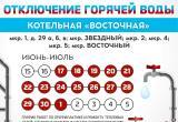 График отключения горячей воды в Нягани