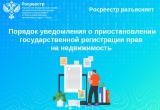 Росреестр Югры разъясняет: порядок уведомления о приостановлении госрегистрации прав на недвижимость