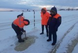 Сегодня открыли автозимник "Сергино - Андра", в том числе ледовые переправы через пр.Алешкинскую и р.Обь. ФОТО