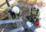 В Нягани прошли пожарно-тактические учения в двухэтажном жилом доме. ФОТО