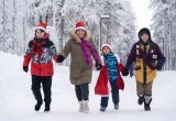 В няганском парке «Центральный лес культуры и отдыха» прошёл Рождественский забег-2023. ФОТО