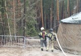 На учебно-тренировочном полигоне в няганском Центре "Патриот" прошли масштабные пожарные учения. ФОТО