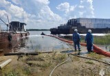 В Приобье прошли учения на территории речпорта. ФОТО