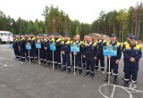 В Нягани на полигоне Центра «Патриот» проходят соревнования по многоборью спасателей 