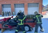 В 4 пожарно-спасательном отряде прошли соревнования по ликвидации последствий ДТП. ФОТО
